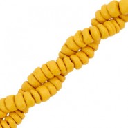 Kokos kralen disc 6mm Honey orange